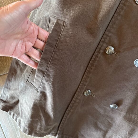 D Collection Troy Smith Black UA double breasted men's lined hooded jacket Med - Picture 7 of 12